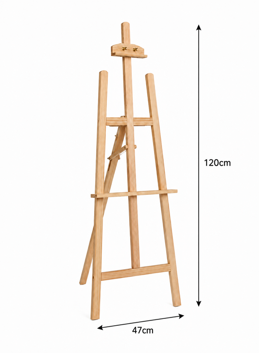 Large Wooden Easel - 120x46cm