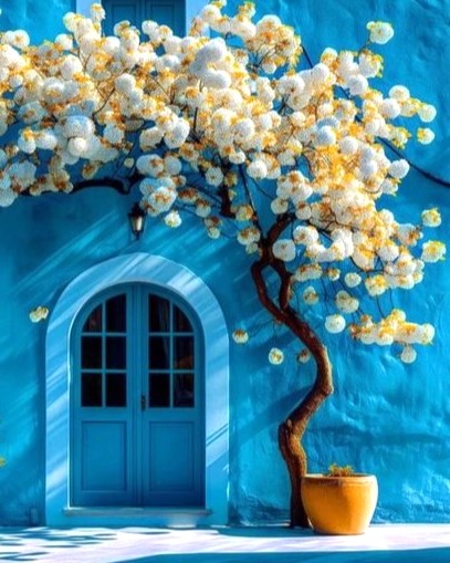 Paint By Number Kit - Painted Blue 40x50cm