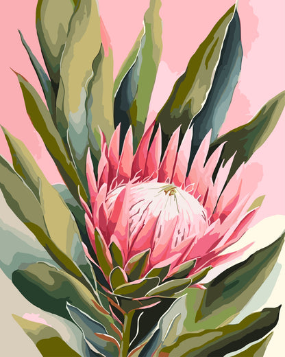 Paint By Number Kit - King Protea 40x50cm