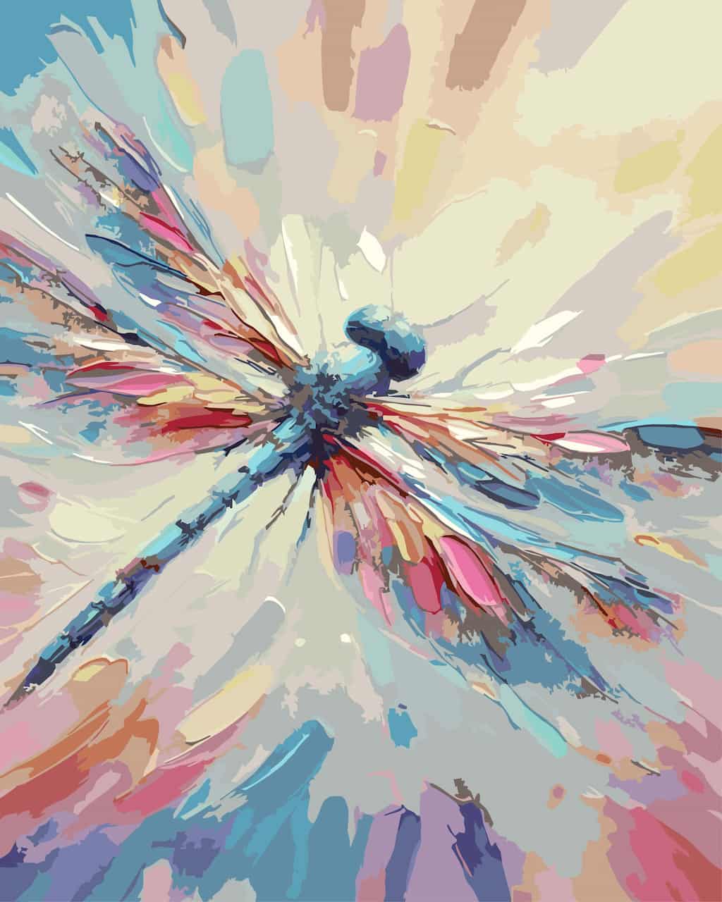 Paint By Number Kit - Dragonfly Wings of Colour 40x50cm (PRE-ORDER)