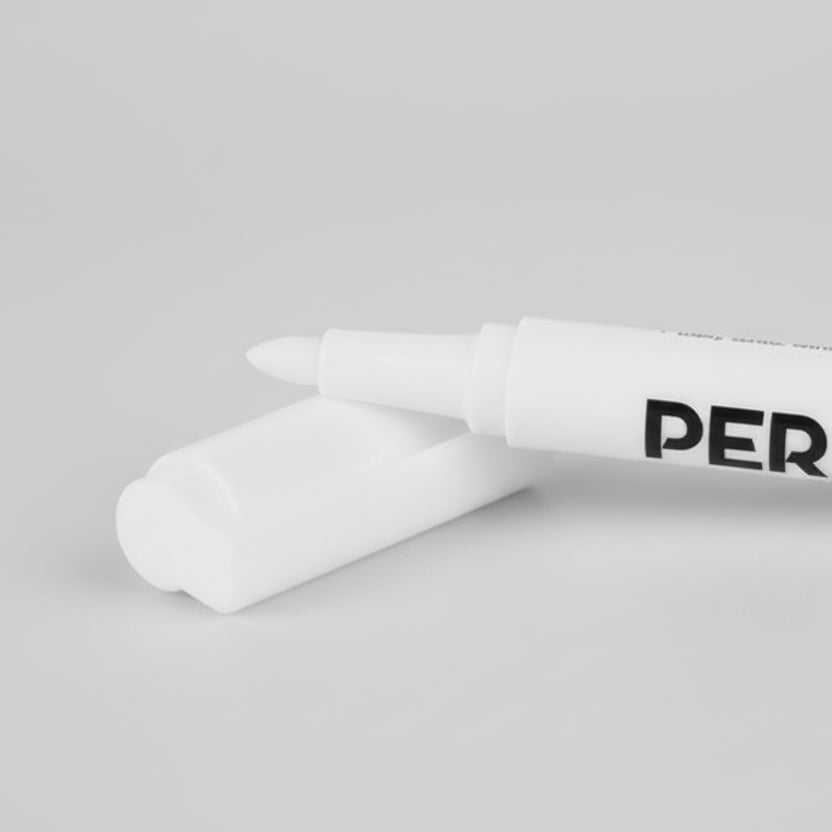 White marker with 'PER' branding on a gray background