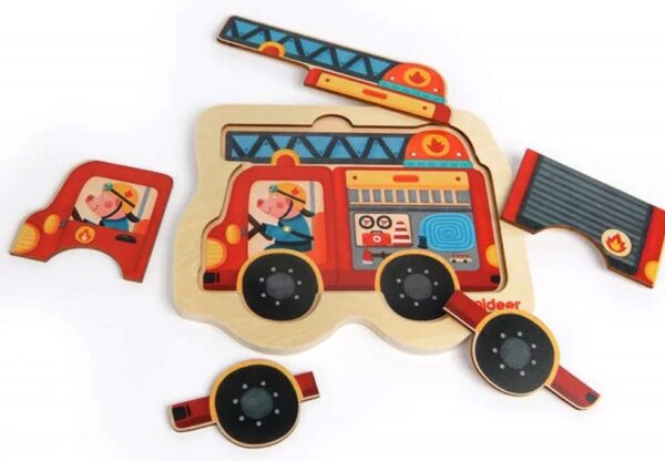 Mideer Mini Discovery Puzzle Fire Engine
