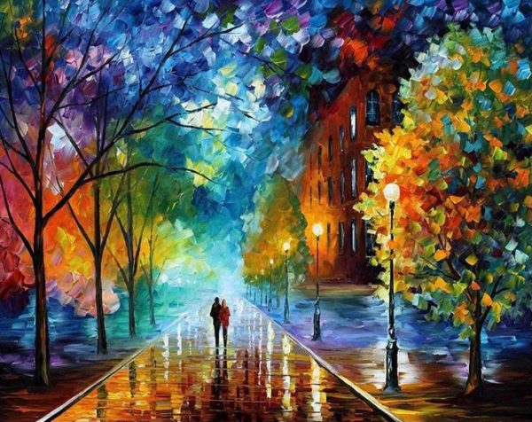 Puzzle Paint By Numbers - Midnight Stroll 500 Pieces