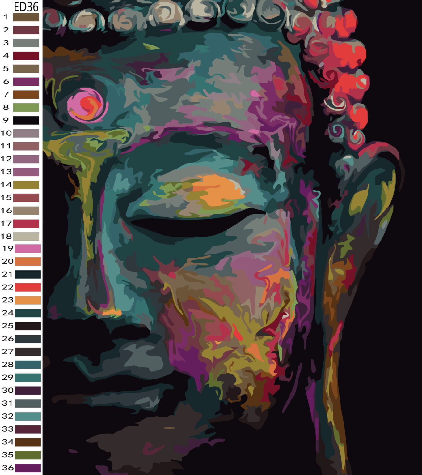 Paint By Numbers Buddha Wreak Havoc
