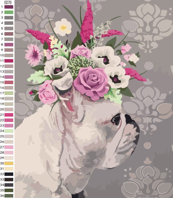 Paint By Numbers - Floral Bully (Fundraiser)