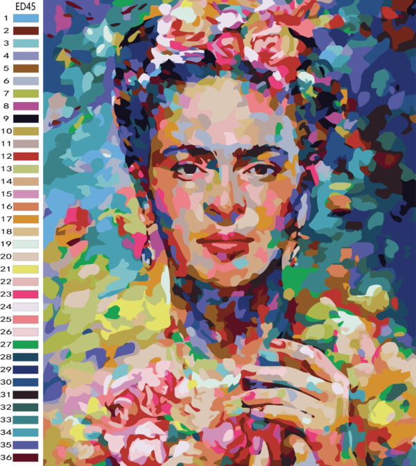 Paint By Numbers - Frida 4