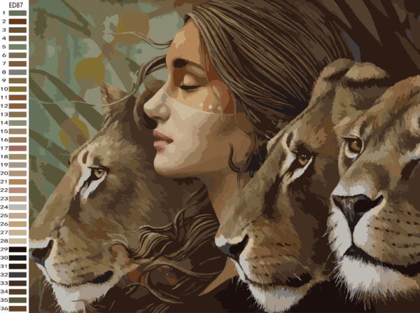 Paint By Numbers - Lioness Spirit