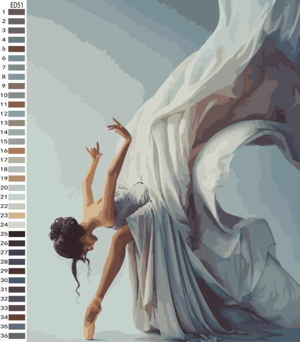 Paint By Numbers - Large Modern Dancer