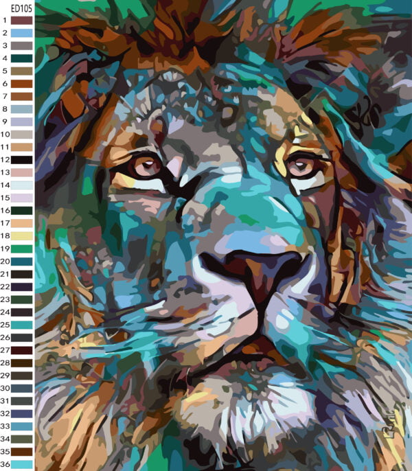 Paint By Numbers - Mufasa