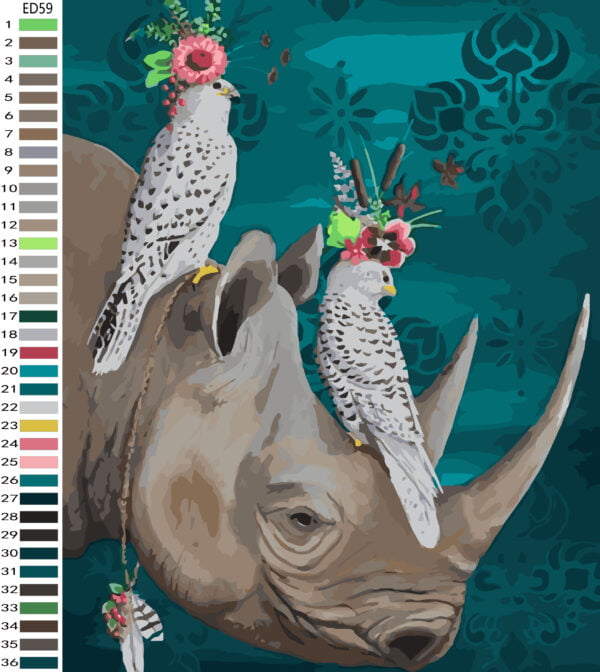 Paint By Numbers - Save Our Rhinos 3