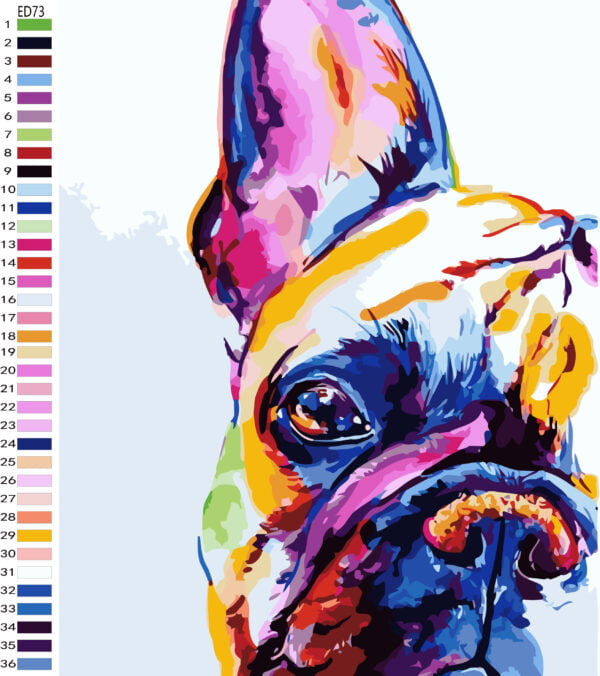 Paint By Numbers - Aviator Bully (Fundraiser)