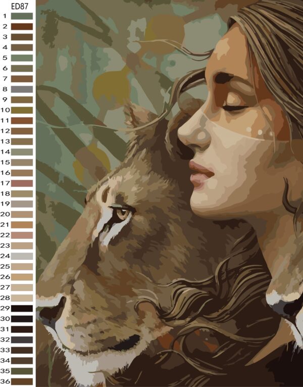 Paint By Numbers - Lioness Spirit