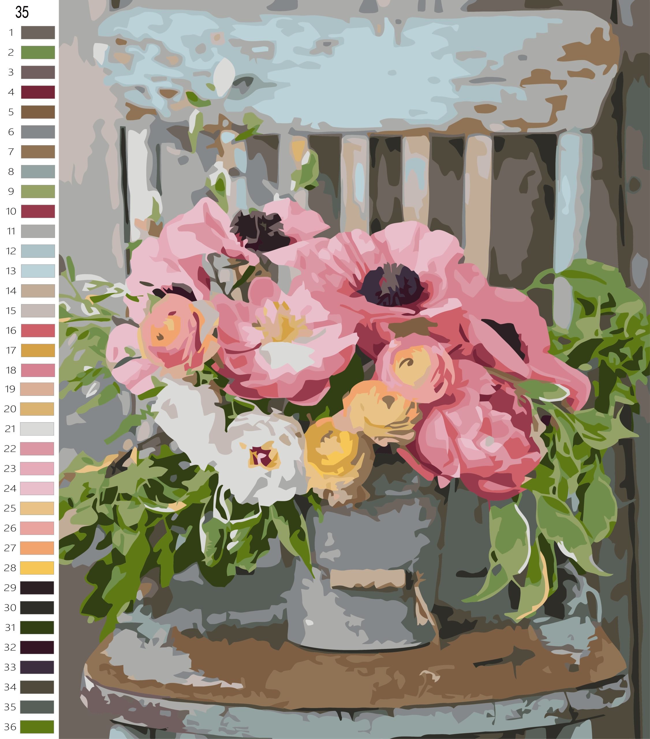 Paint By Numbers Large Seating Arrangement Wreak Havoc