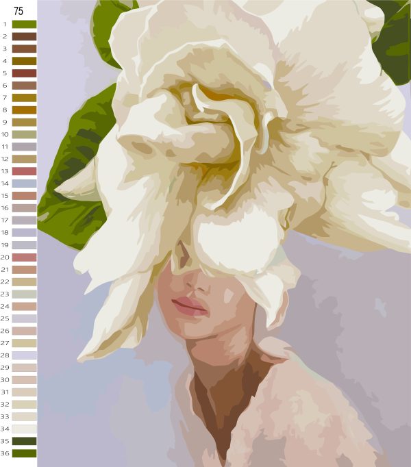 Paint By Numbers - Flower Girl 15