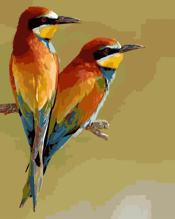 Paint By Numbers - Bee Eaters