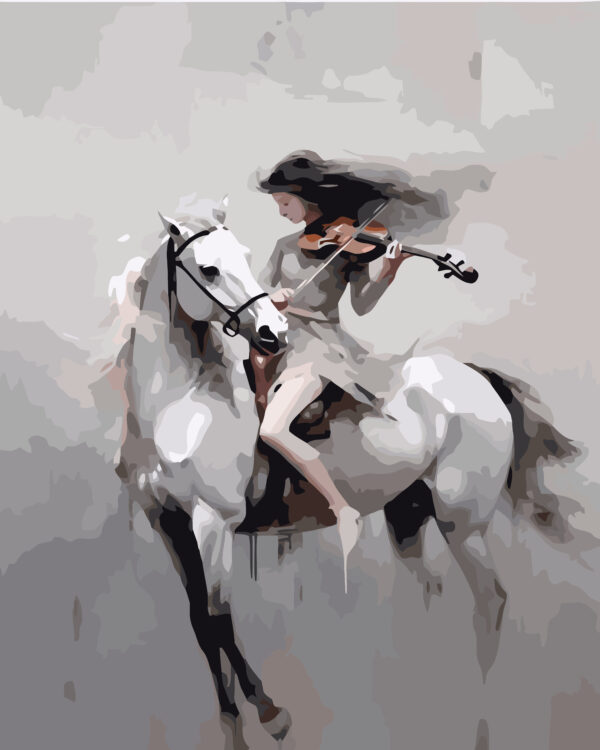 Paint By Numbers - Horseback Serenade