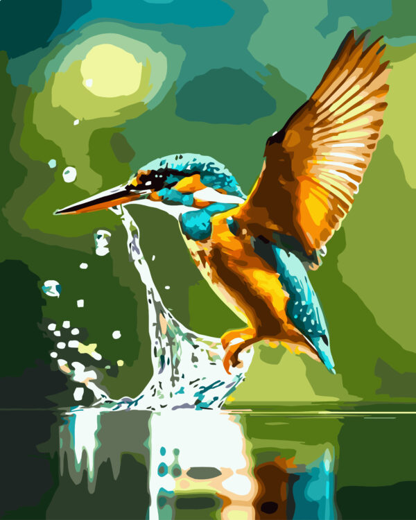 Paint By Numbers - Kingfisher 3