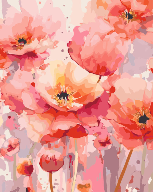 Paint By Numbers - Large Pop of Poppies