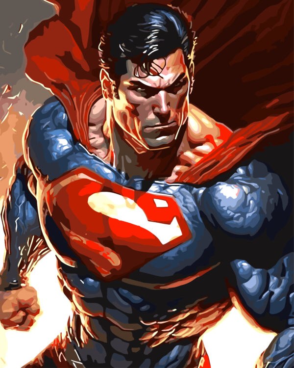 Paint By Numbers - Large Superman