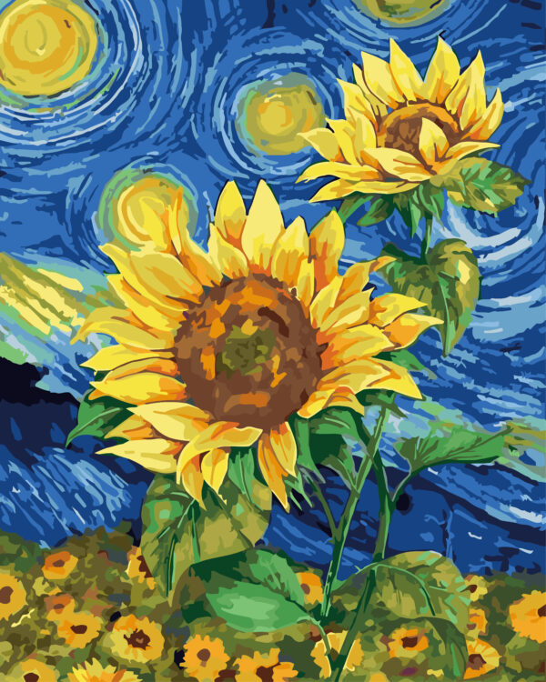 Paint By Numbers - Vincent's Sunflowers