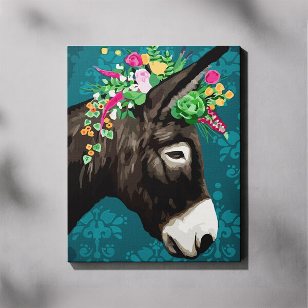 Paint By Numbers - Floral Donkey