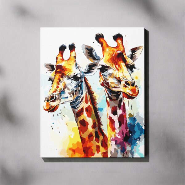 Paint By Numbers - Giraffe Watercolour