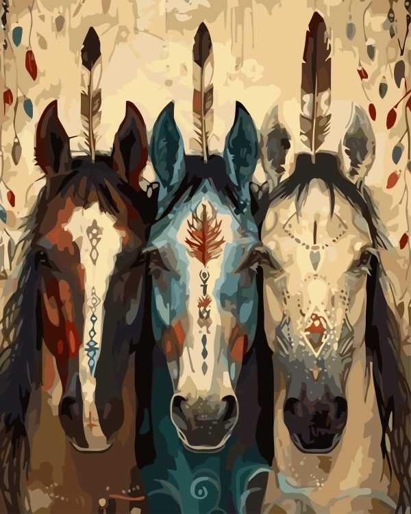 Paint By Numbers - Tribal Soul Horses - Image 3